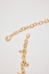 Starfish Charm Chain Belt Gold